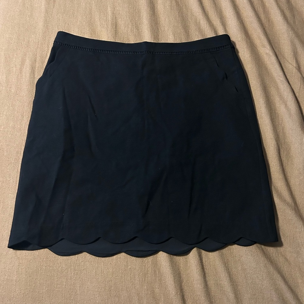 Skies Are Blue Mini Skirt with Scalloped Hem-NEW WITH TAGS!